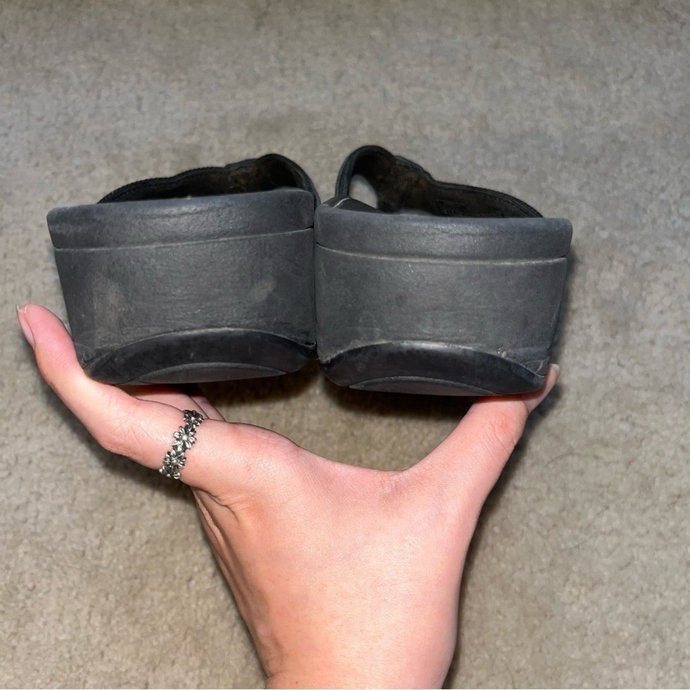 Vionic Black Toe Post Flip Flop Thong Sandals Shoes Size 6 - Picture 4 of 8